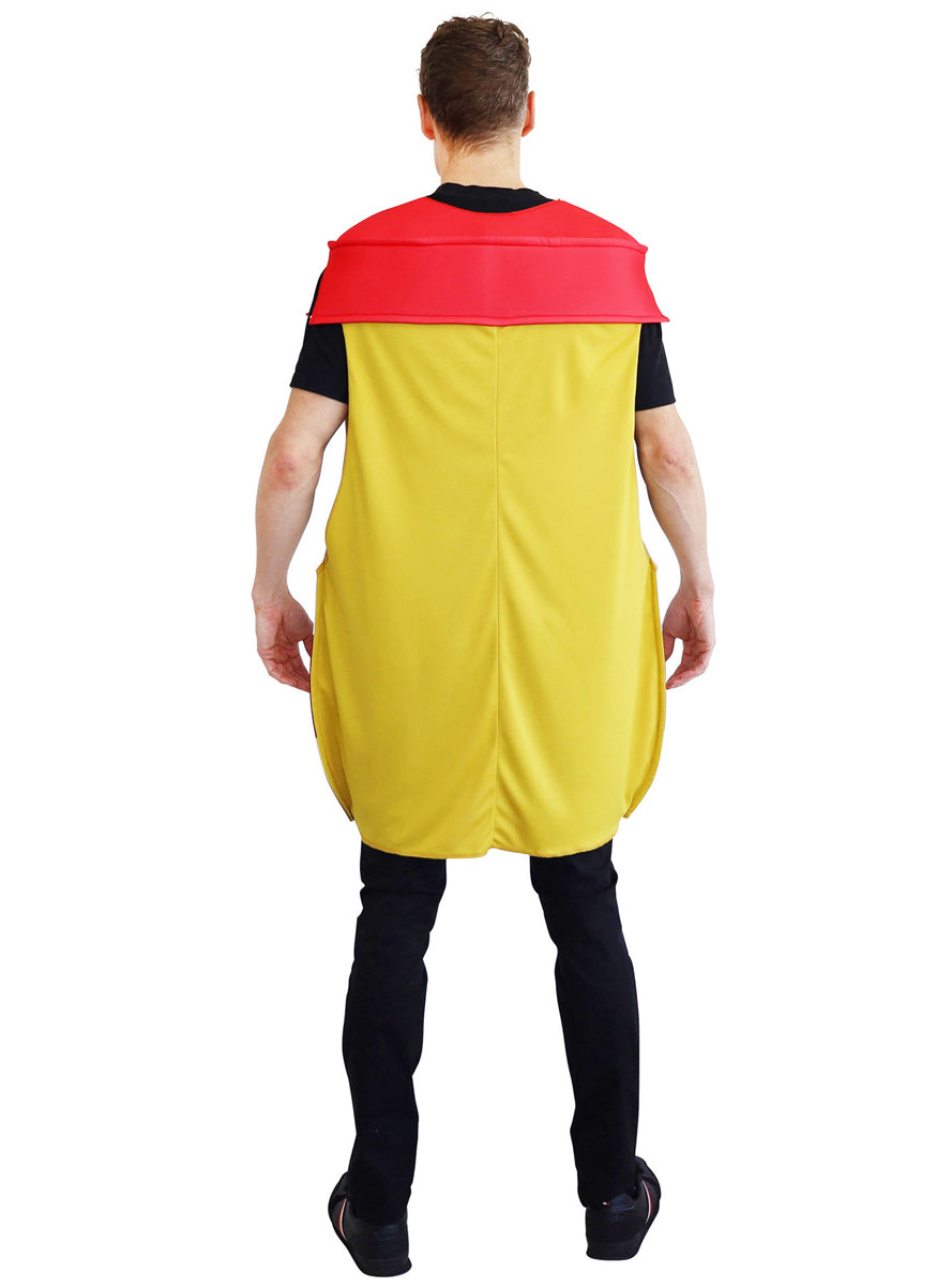 Steak Master Hot English Mustard Novelty Adults Costume - Back Image