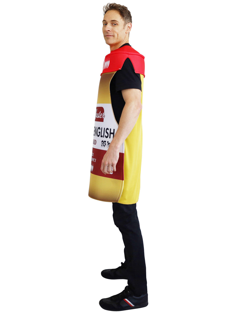 Steak Master Hot English Mustard Novelty Adults Costume - Side Image