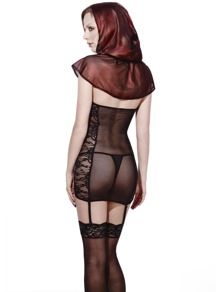 Image of Red Riding Hood Women's Sexy Storybook Costume - Back View