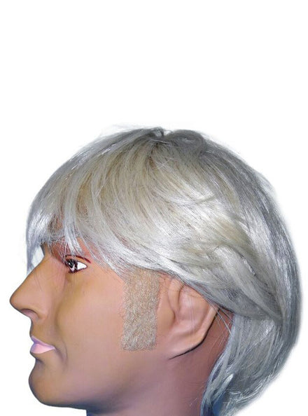 Straight Blonde Costume Sideburns - Main Image