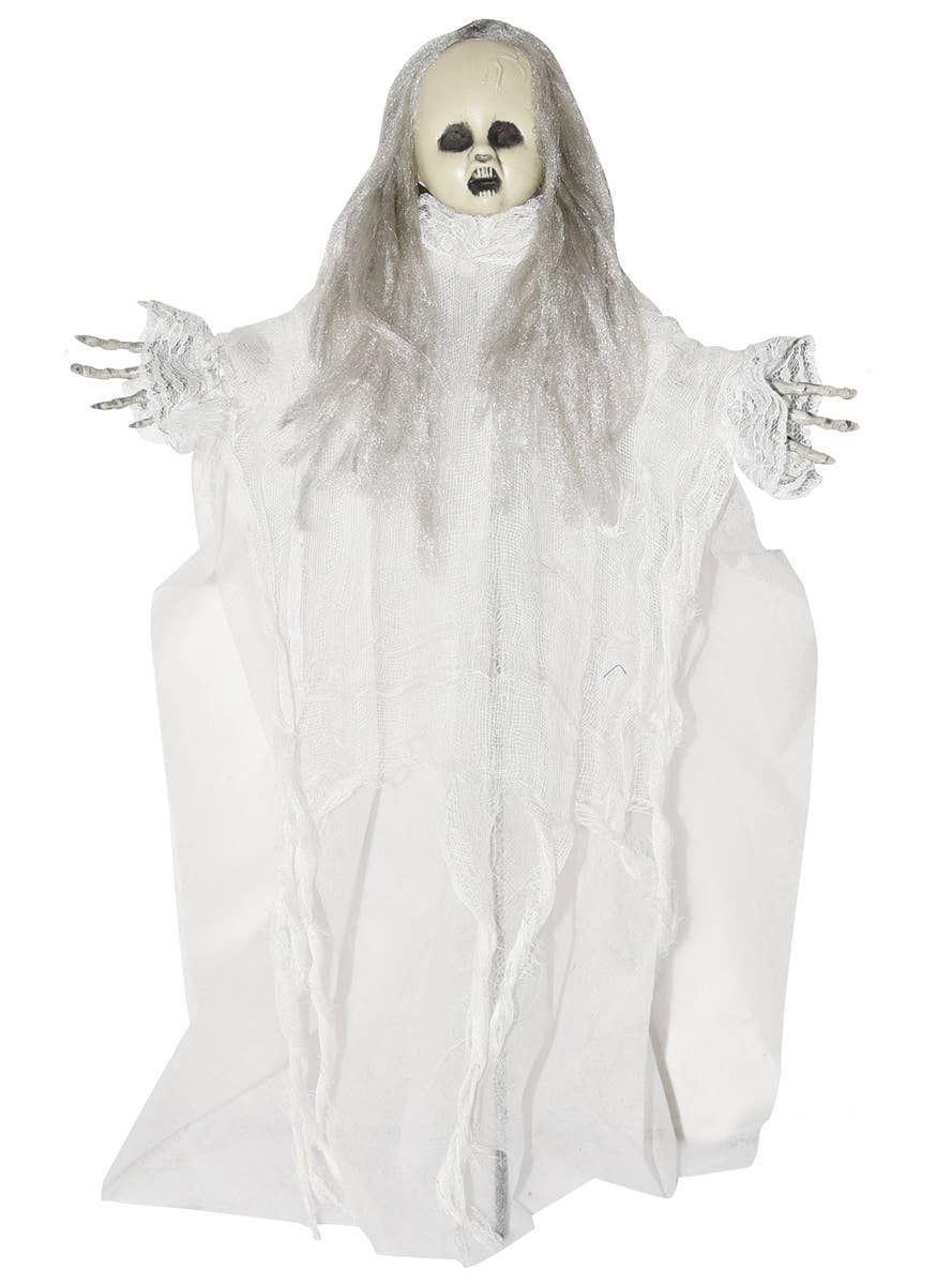 Spooky White Doll Halloween Decoration