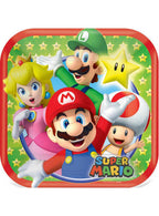 Image Of Super Mario Brothers 8 Pack Small 17cm Paper Plates