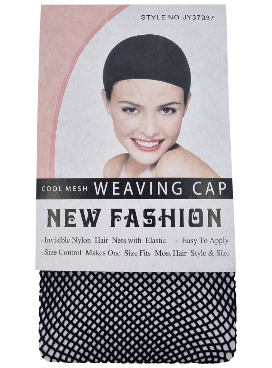 Image of Control Black Open End Hair Net Wig Cap - Main Image