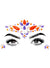 Stick On Purple and Orange Glow in the Dark Face Jewels - Main Image
