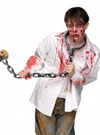 Zombie Prisoner 21 Inch Silver Plastic Chain Shackle Leash Costume Accessory Main Image