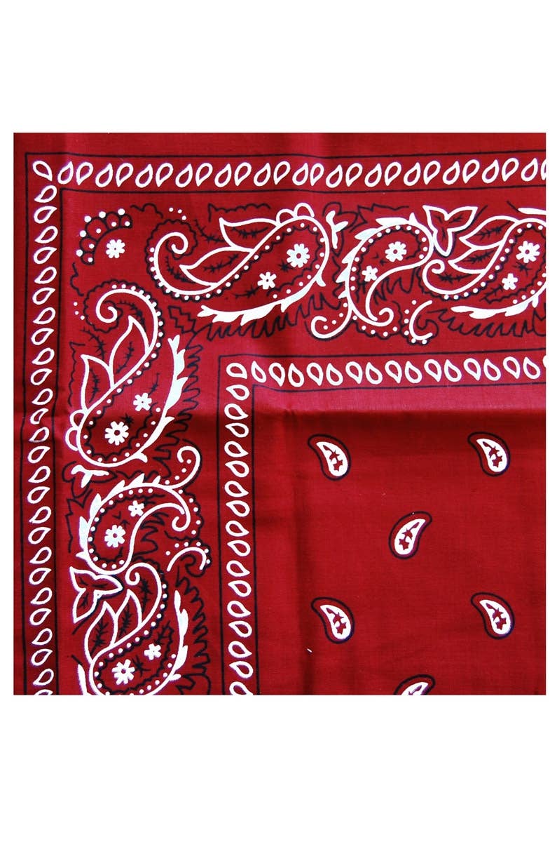 Red and White Wild West Cowboy Bandana Costume Accessory