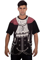 Vampire Print Halloween Costume Shirt for Men