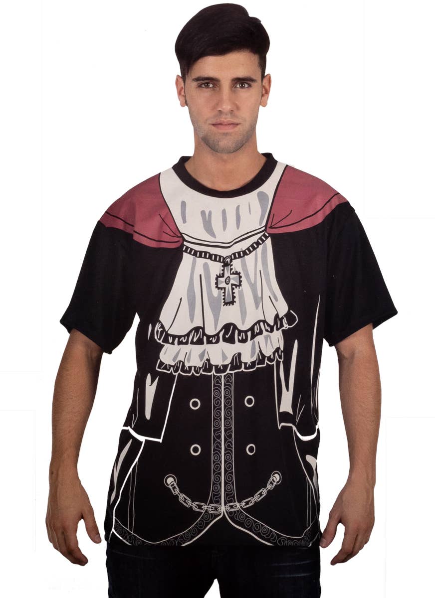 Vampire Print Halloween Costume Shirt for Men