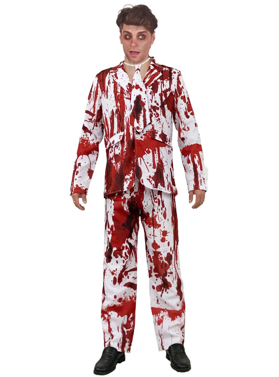 Bloody Valentine Costume for Men Mens Bloody Halloween Suit