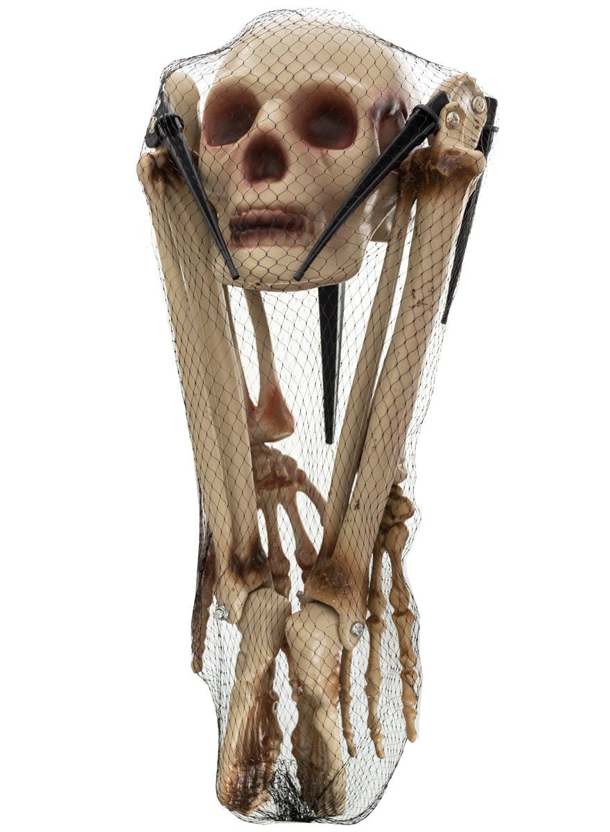 Plastic Buried Skeleton Garden Halloween Decoration - Alternative Image