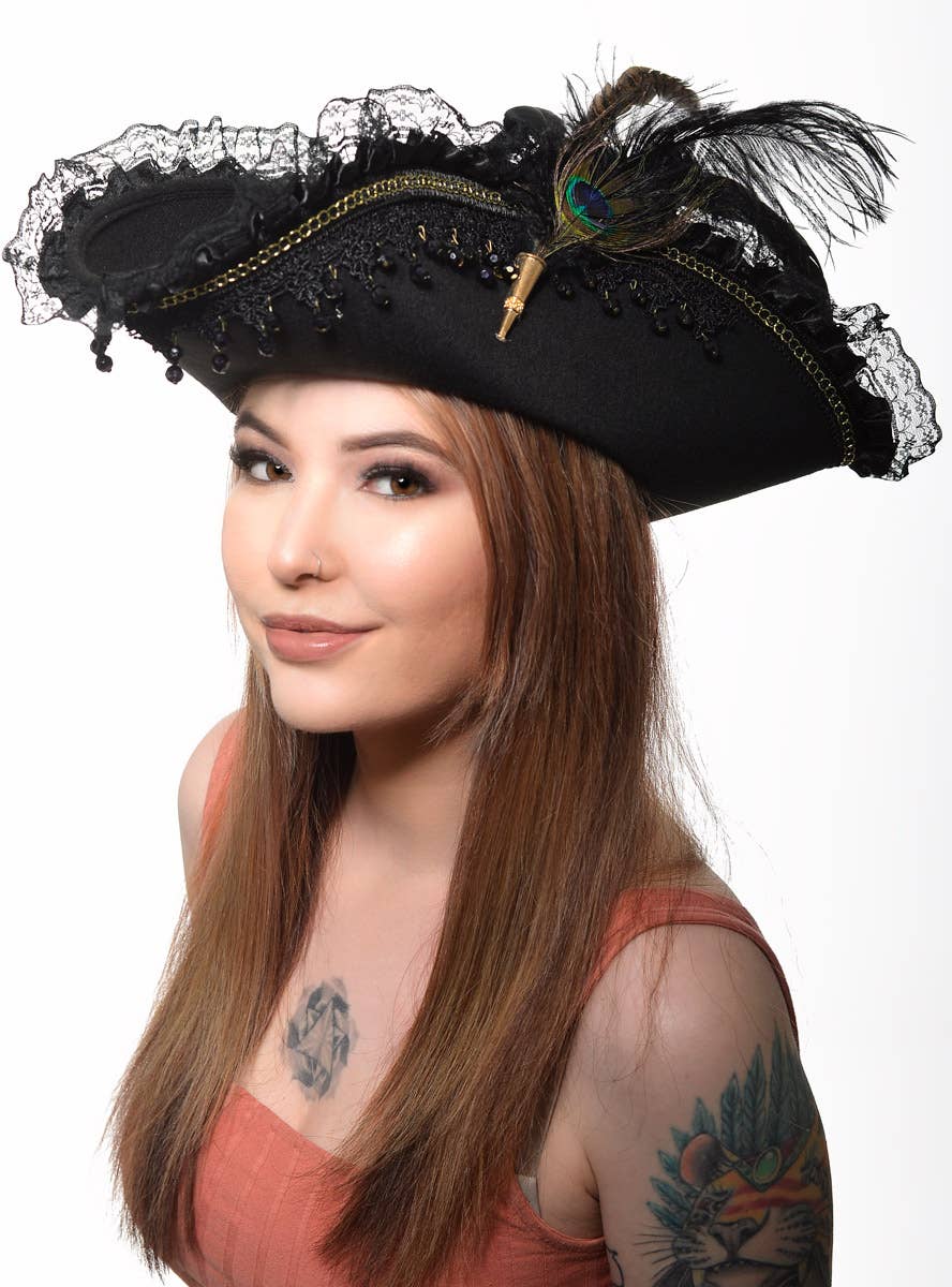 Deluxe Brown Pirate Hat Deluxe Brown Pirate Hat