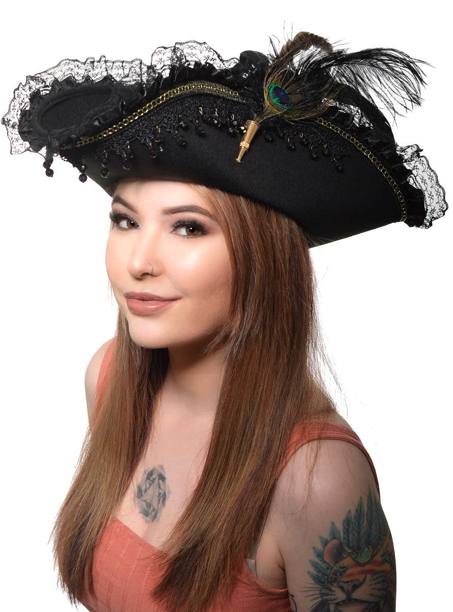 Deluxe Brown Pirate Hat Deluxe Brown Pirate Hat