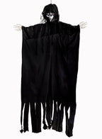 Life Size Black Animated Grim Reaper Halloween Decoration