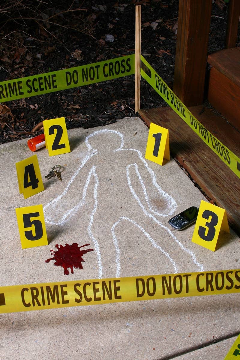 Halloween Haunted House Crime Scene Kit Decoration 2