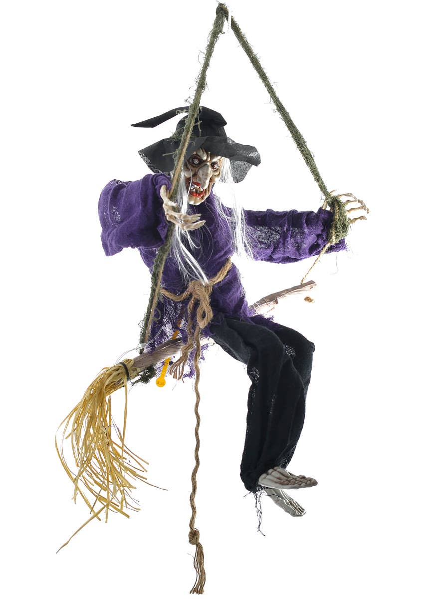 Talking and Moving Witch Halloween Decoration | Light Up Witch Prop