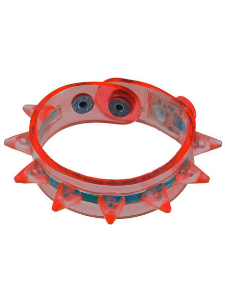 Red Light Up Spiked Costume Bracelet