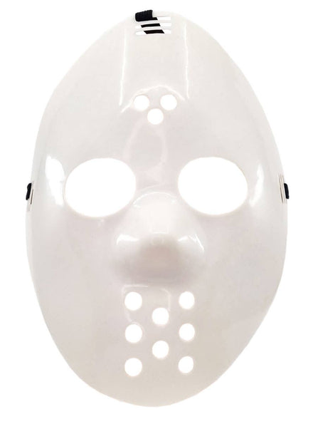 White Jason Voorhees Style Hockey Costume Mask