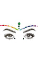 Diamond Daze Pride Rainbow Self Adhesive Mardi Gras Face Jewellery Costume Accessory Main Image