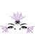 Purple Spider Web Diamante Stick On Face Jewels