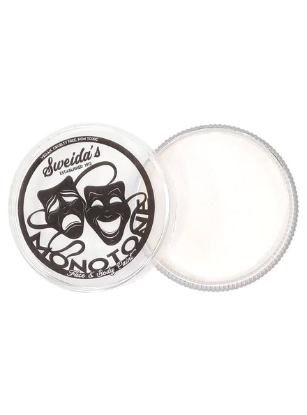 White Greasepaint Costume Mask For The Face and Body