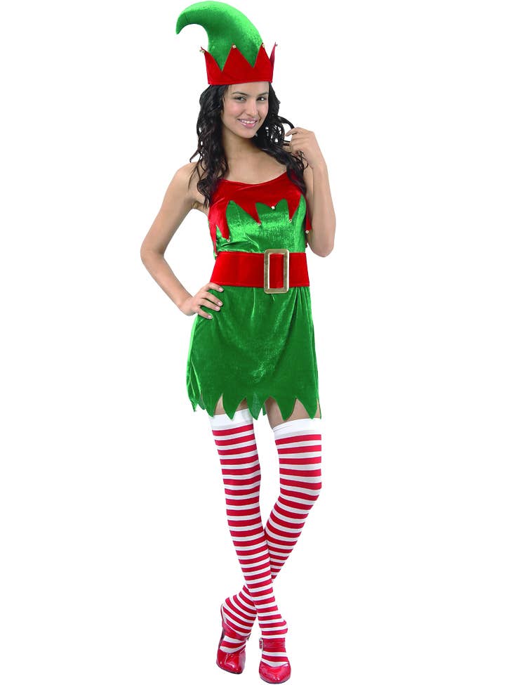 Festive Green Christmas Elf Costume | Womens Sexy Christmas Dress Up Festive Green Christmas Elf Costume | Womens Sexy Christmas Dress Up