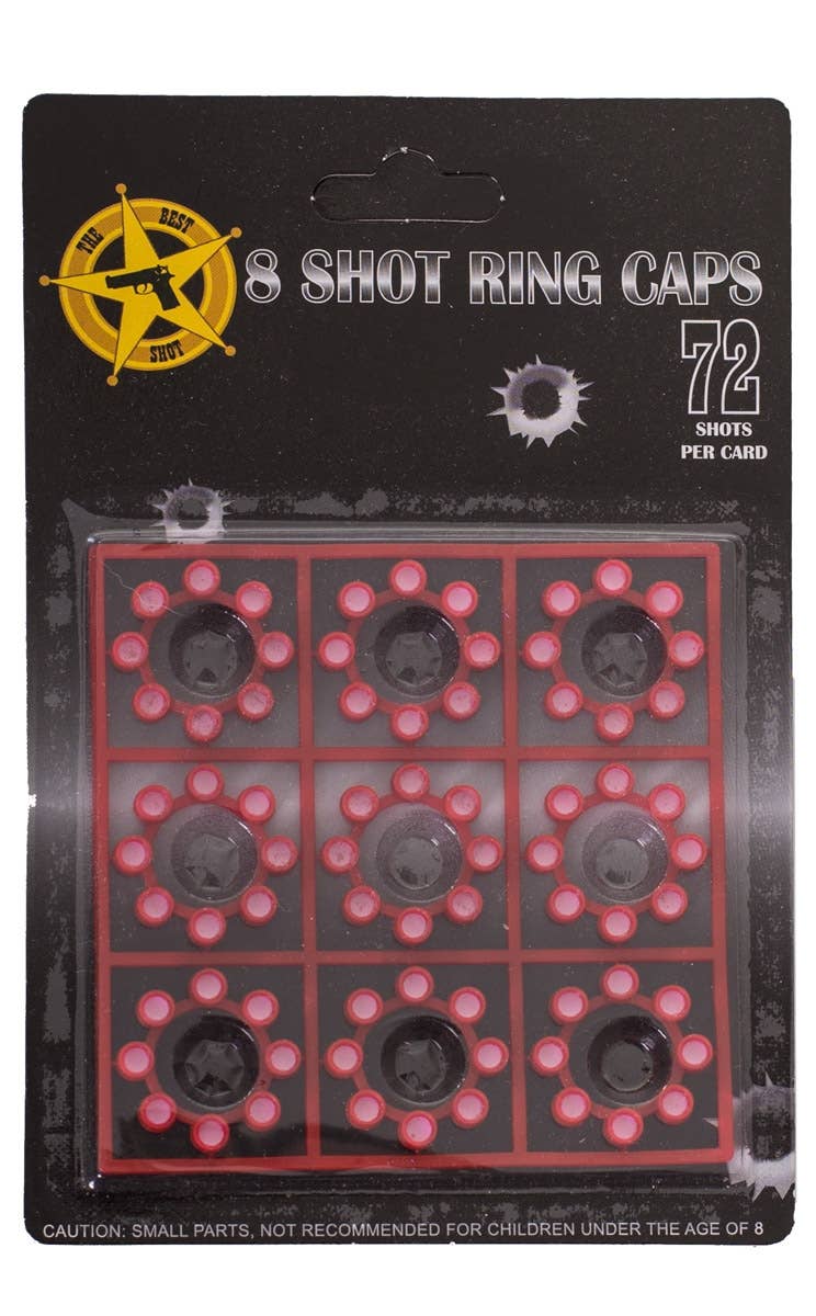 72 Cap Gun Shot Caps | Novelty Toy Gun Cap Shots Costume Accessory
