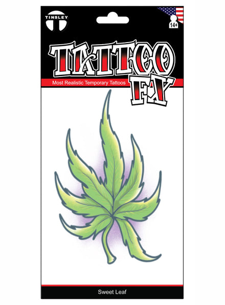 Sweet Leaf Realistic Temporary Tattoo - Main Image