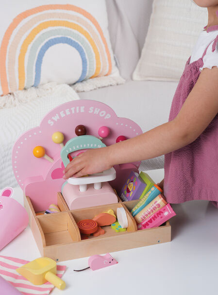 Sweets Pic N Mix Shop Kids Wooden Toy Set - Lifestyle Image 6