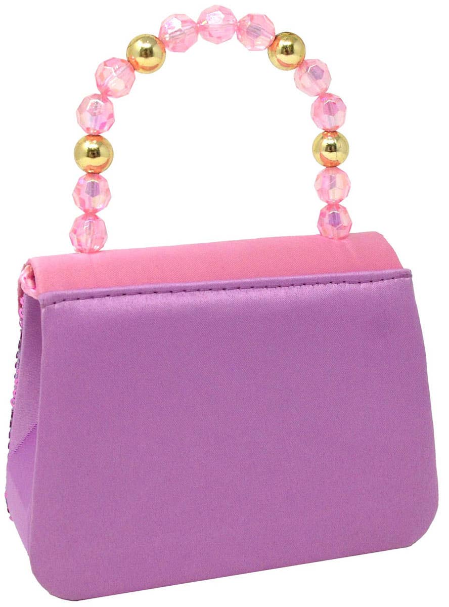Image of Rapunzel Pink and Purple Sequin Girls Deluxe Costume Bag - Back Image