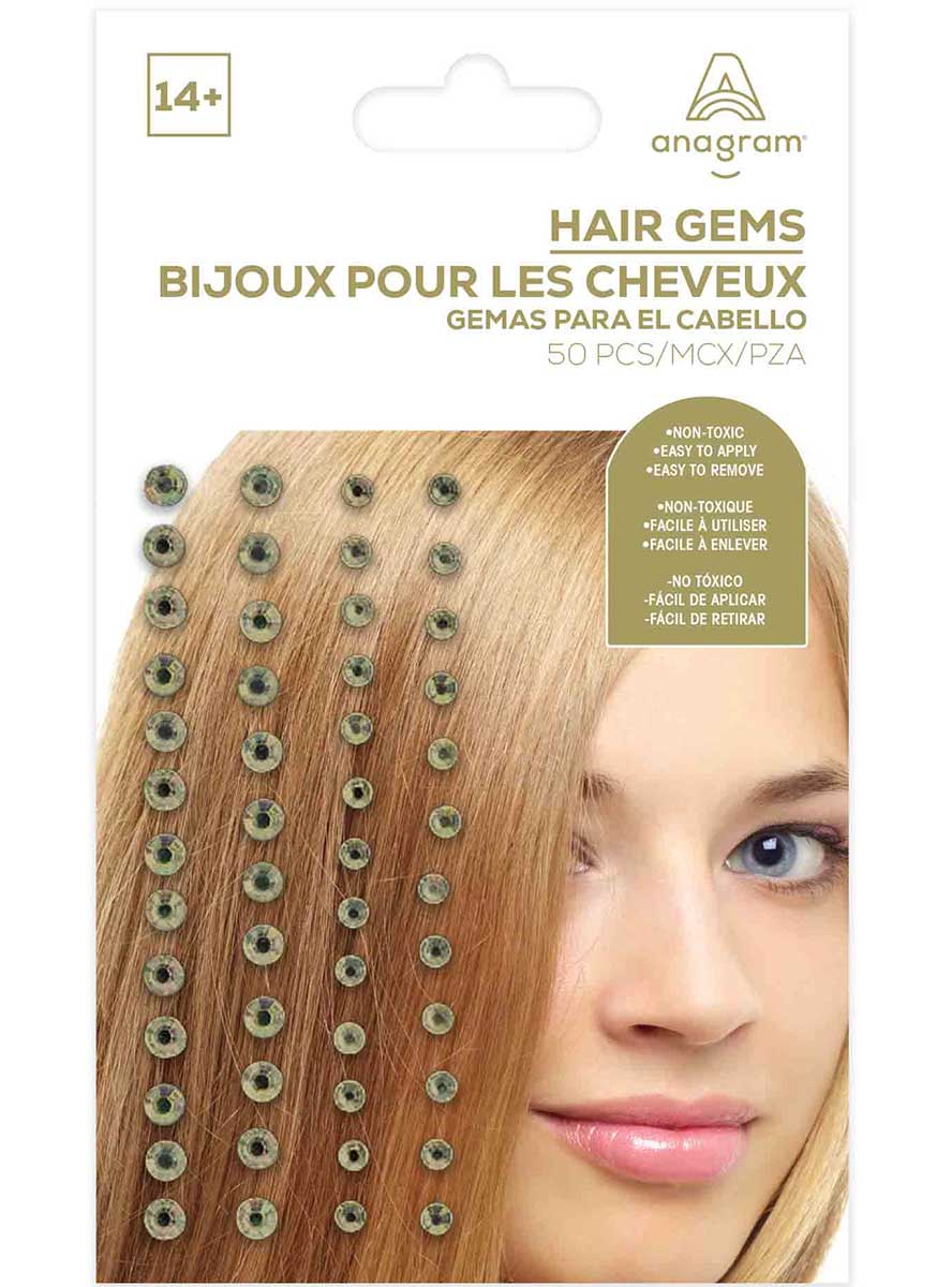 Gold Hair Gems - Main Image