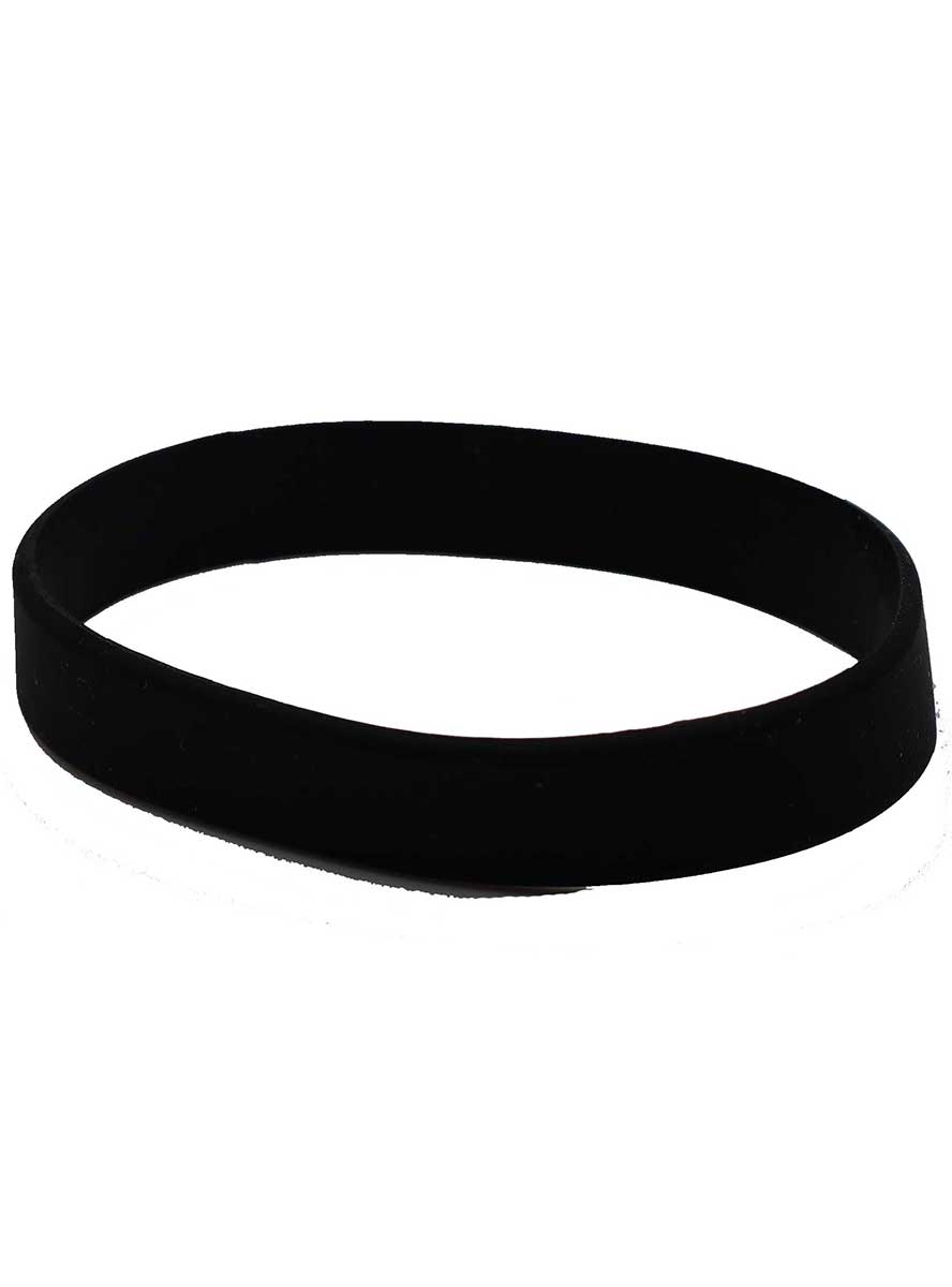 Silicone 4 Pack Black Wristbands - Main Image