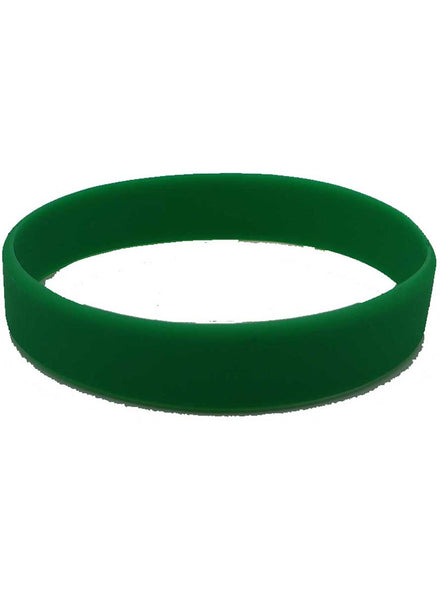 Silicone 4 Pack Green Wristbands - Main Image