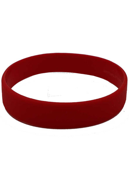 Silicone 4 Pack Red Wristbands - Main Image