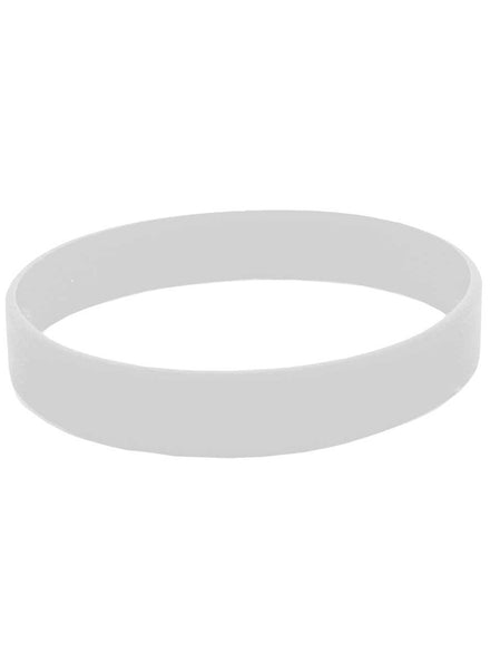 Silicone 4 Pack White Wristbands - Main Image
