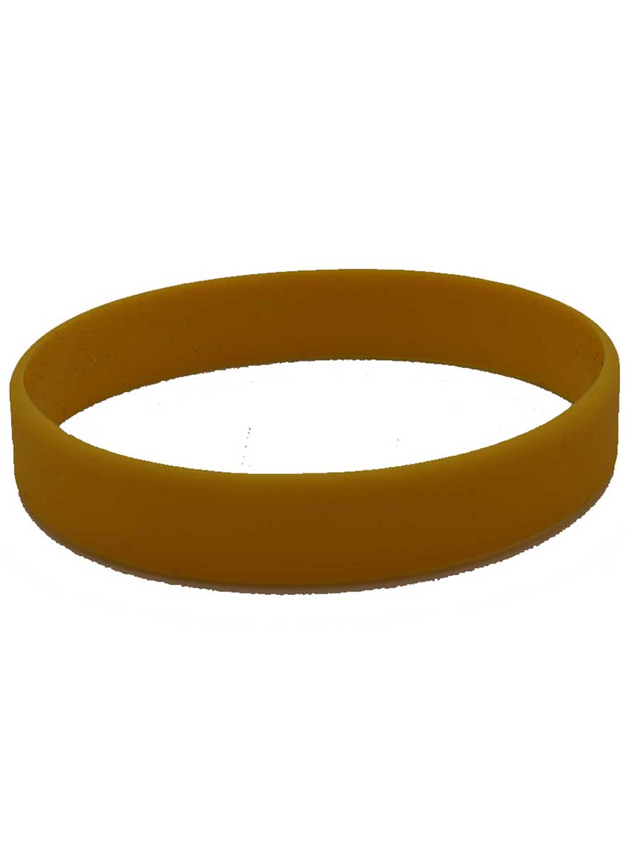 Silicone 4 Pack Yellow Wristbands - Main Image