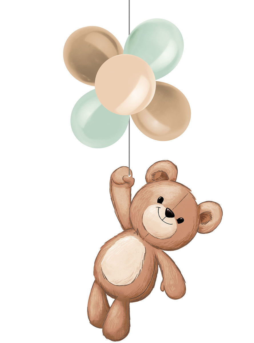 Teddy Bear Baby Shower Hanging Decoration - Main Image