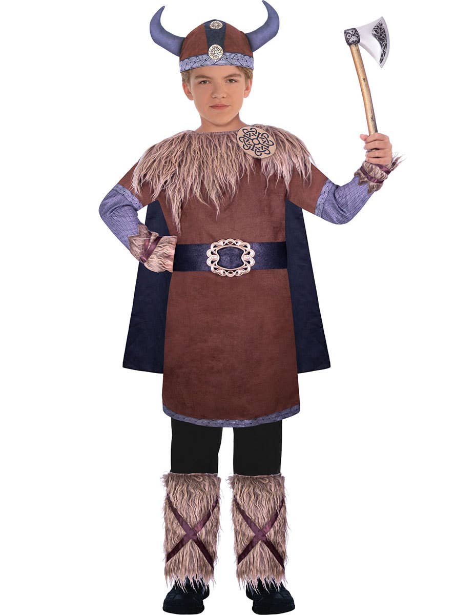 Image of Wild Viking Teen Boys Medieval Times Costume