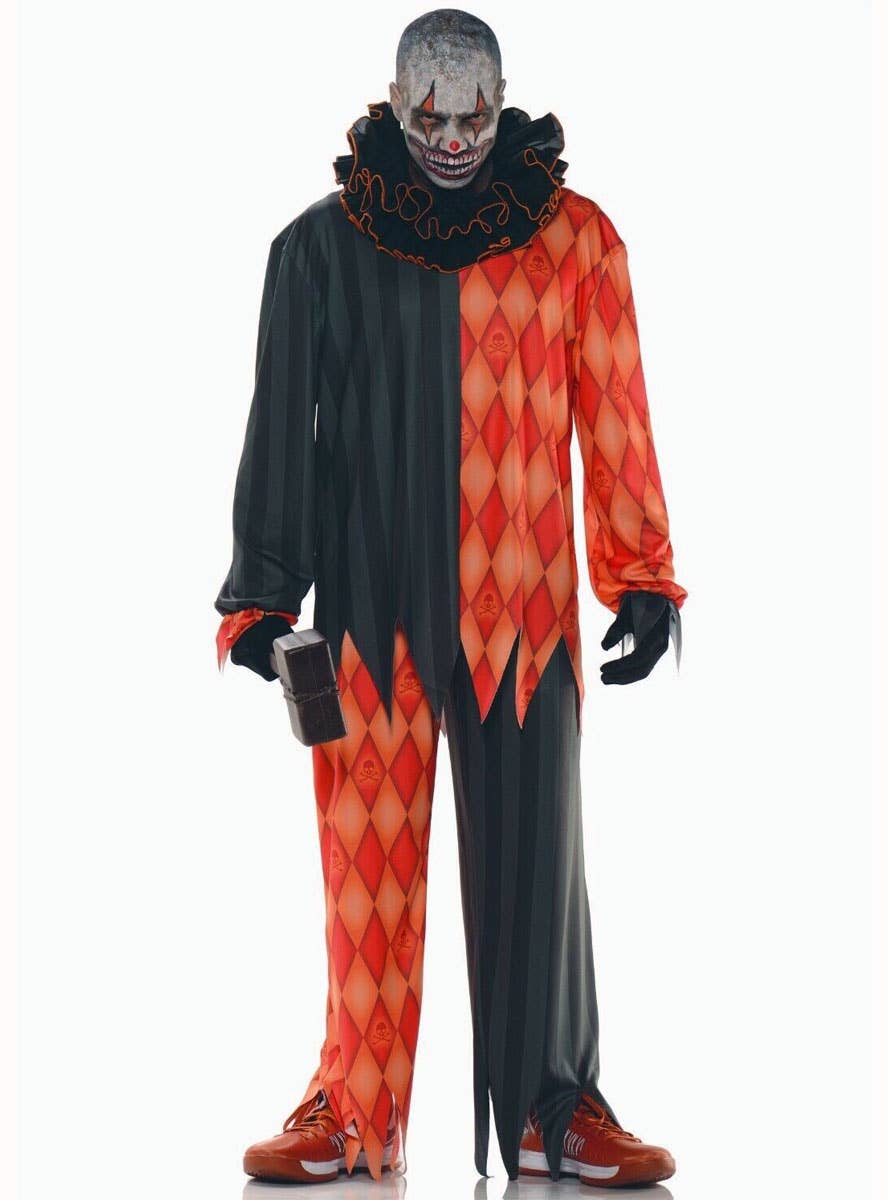 Image of Twisted Evil Clown Teen Boy's Halloween Costume