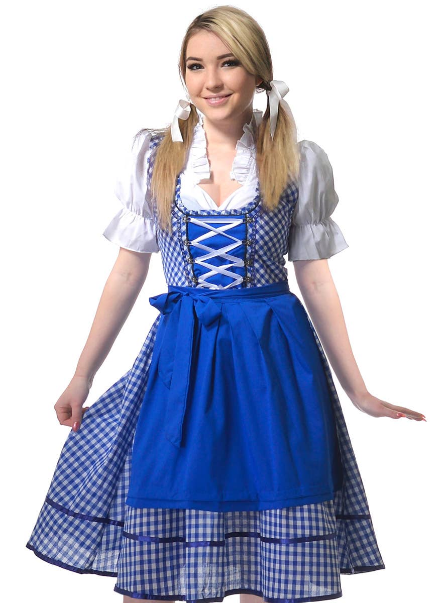 Image of Storybook Gretel Teen Girl's Dirndl Dress Costume - Close Image