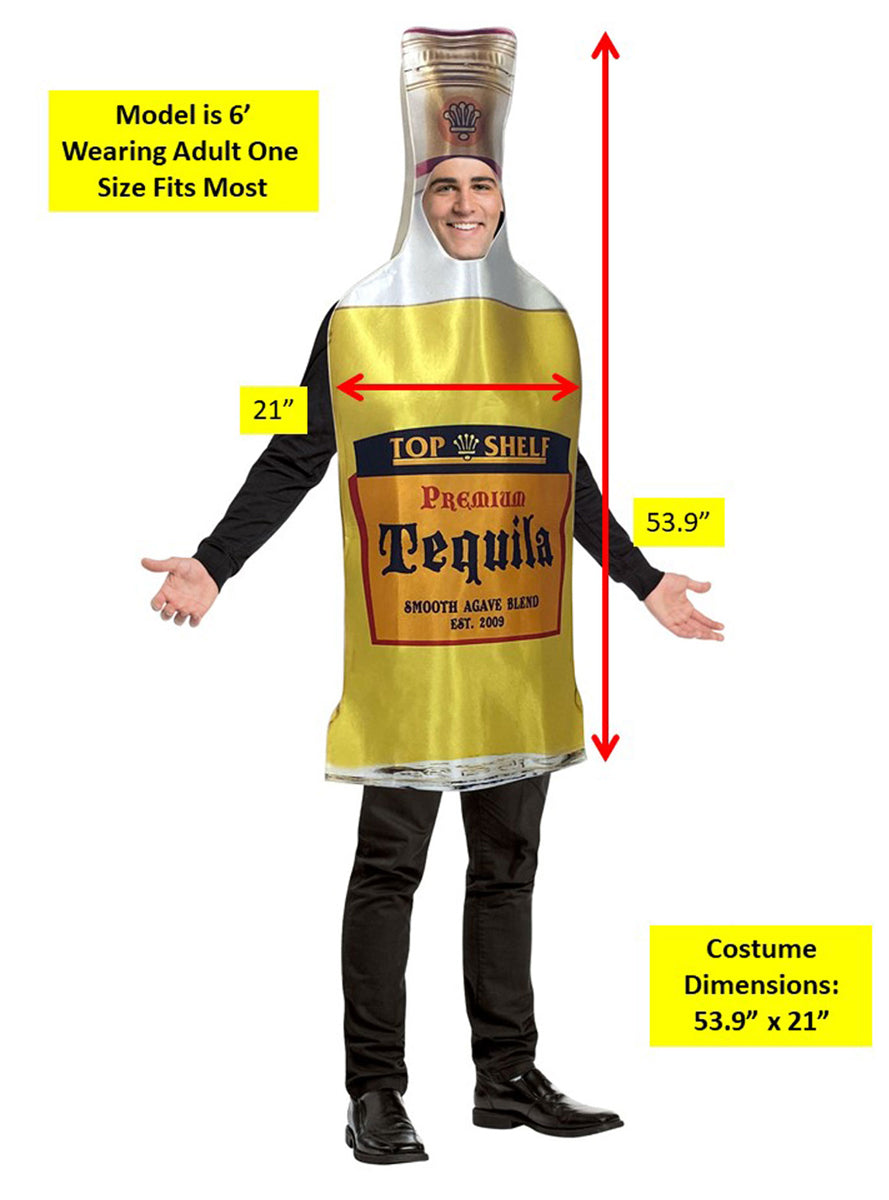 Tequila Bottle Novelty Adults Costume - Details Image