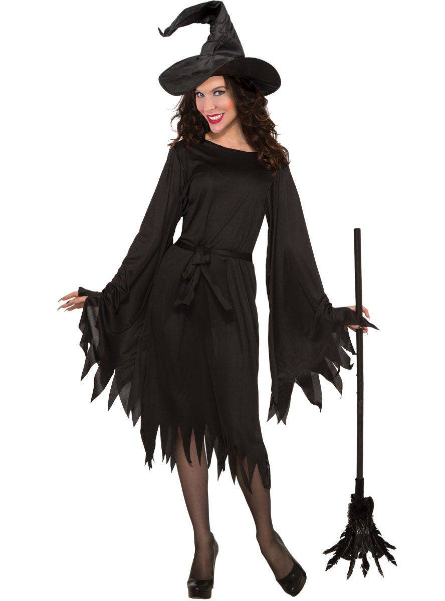 Womens Plus Size Classic Black Wicked Witch Costume
