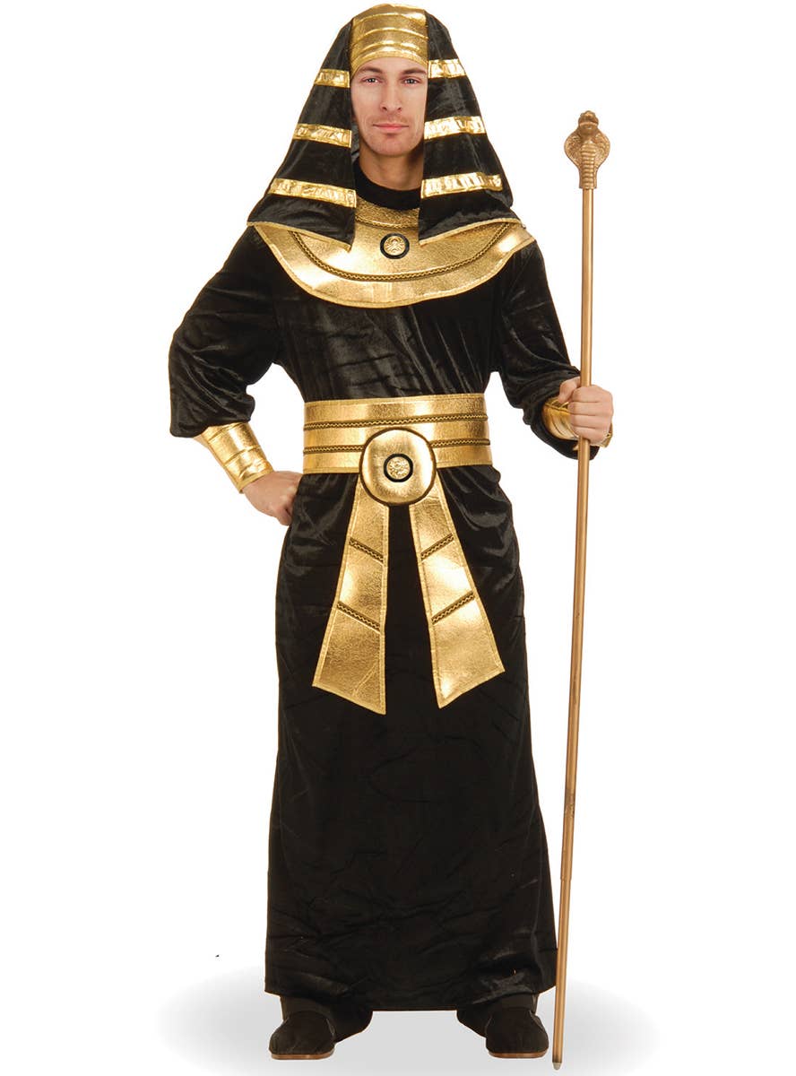 Black and Gold Ancient Egyptian Men's Costume