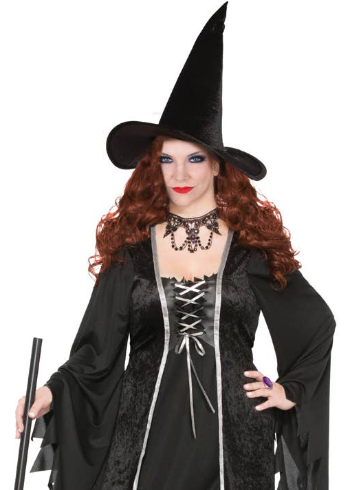 Bewitching Plus Size Women's Witch Halloween Costume Close Up