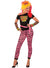 Image of Womens Pink Leopard Print 80s Wild Child Costume