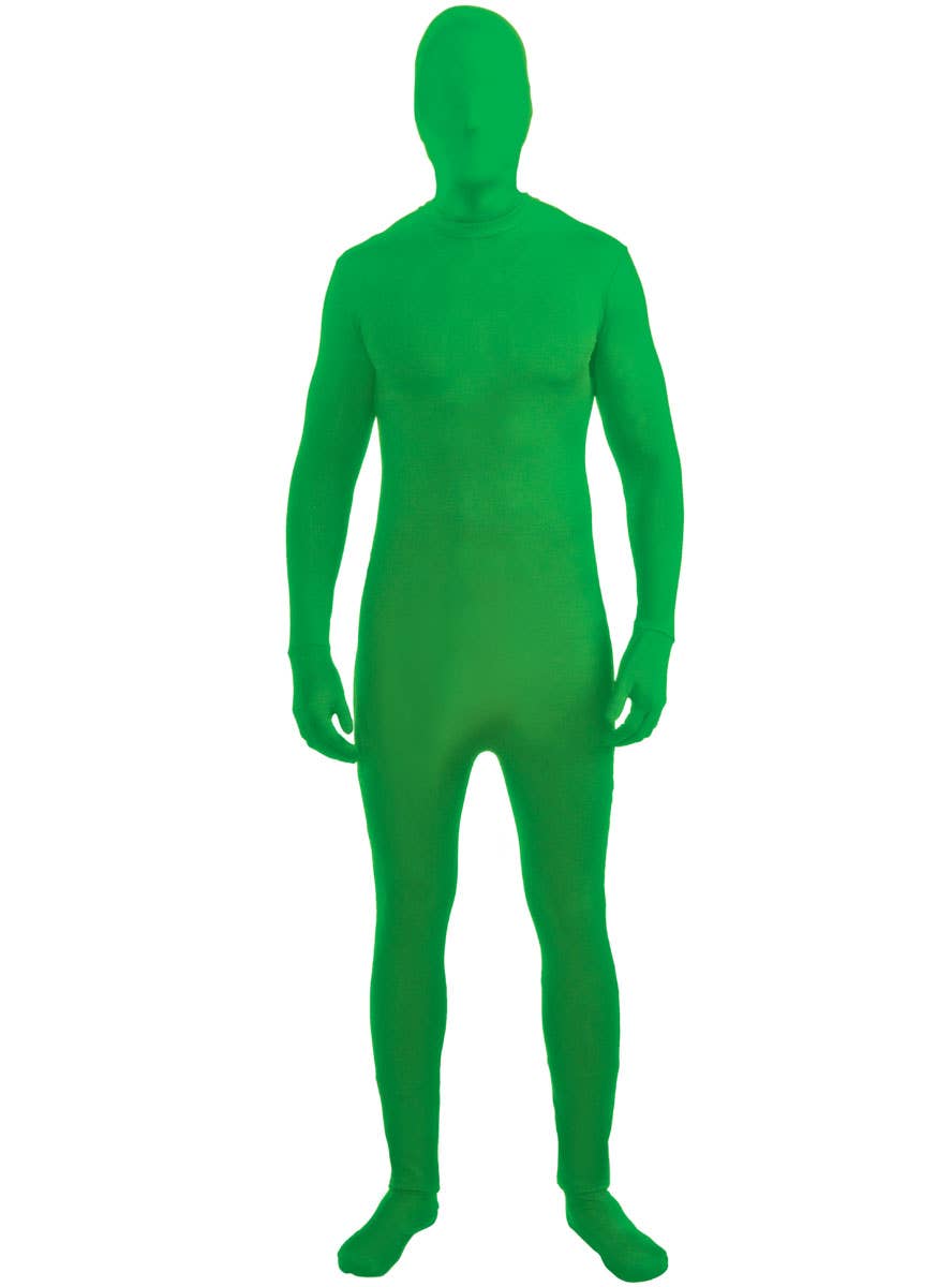 Image of Adults Green Skin Suit Costume