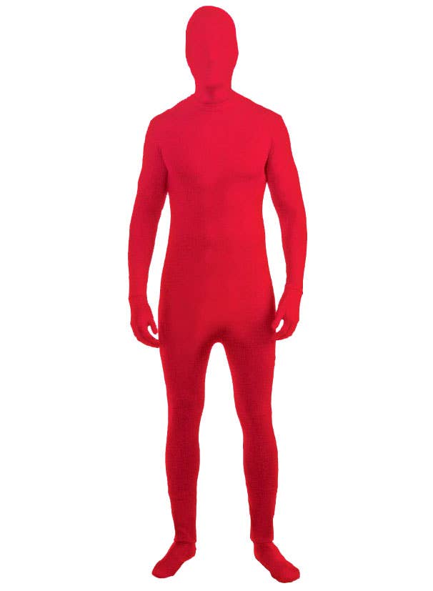 Image of Adults Red Skin Suit Costume