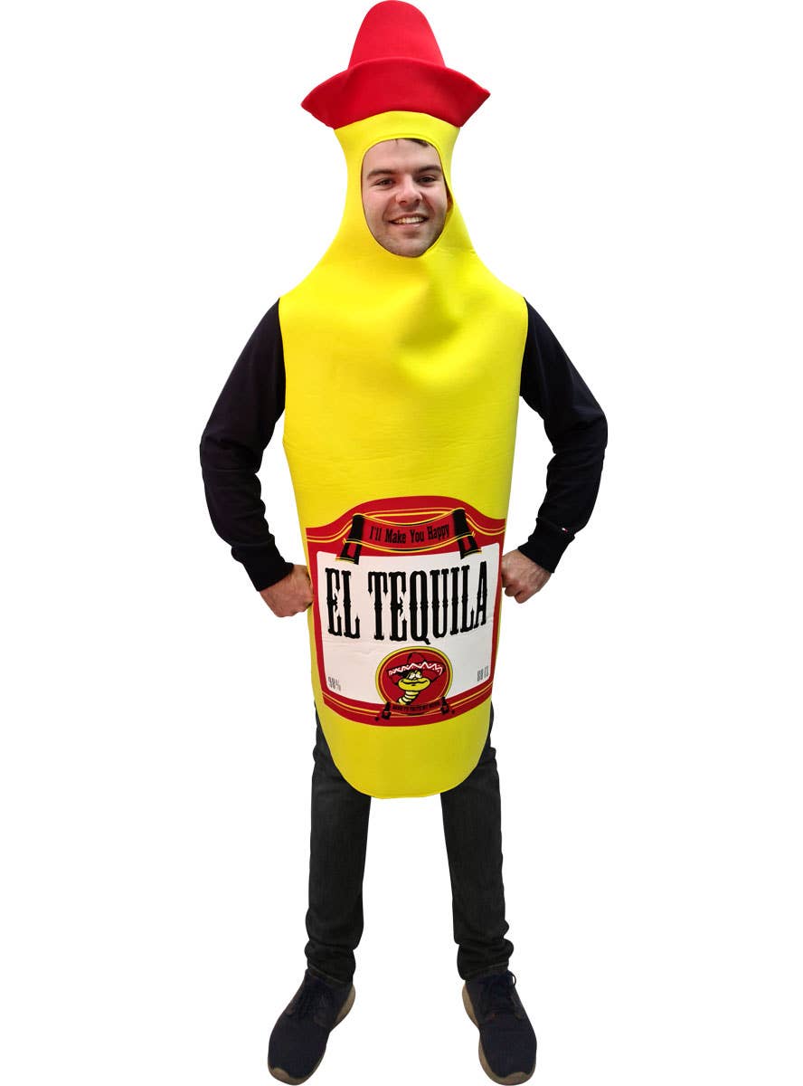 Yellow Tequila Bottle Costume for Adults
