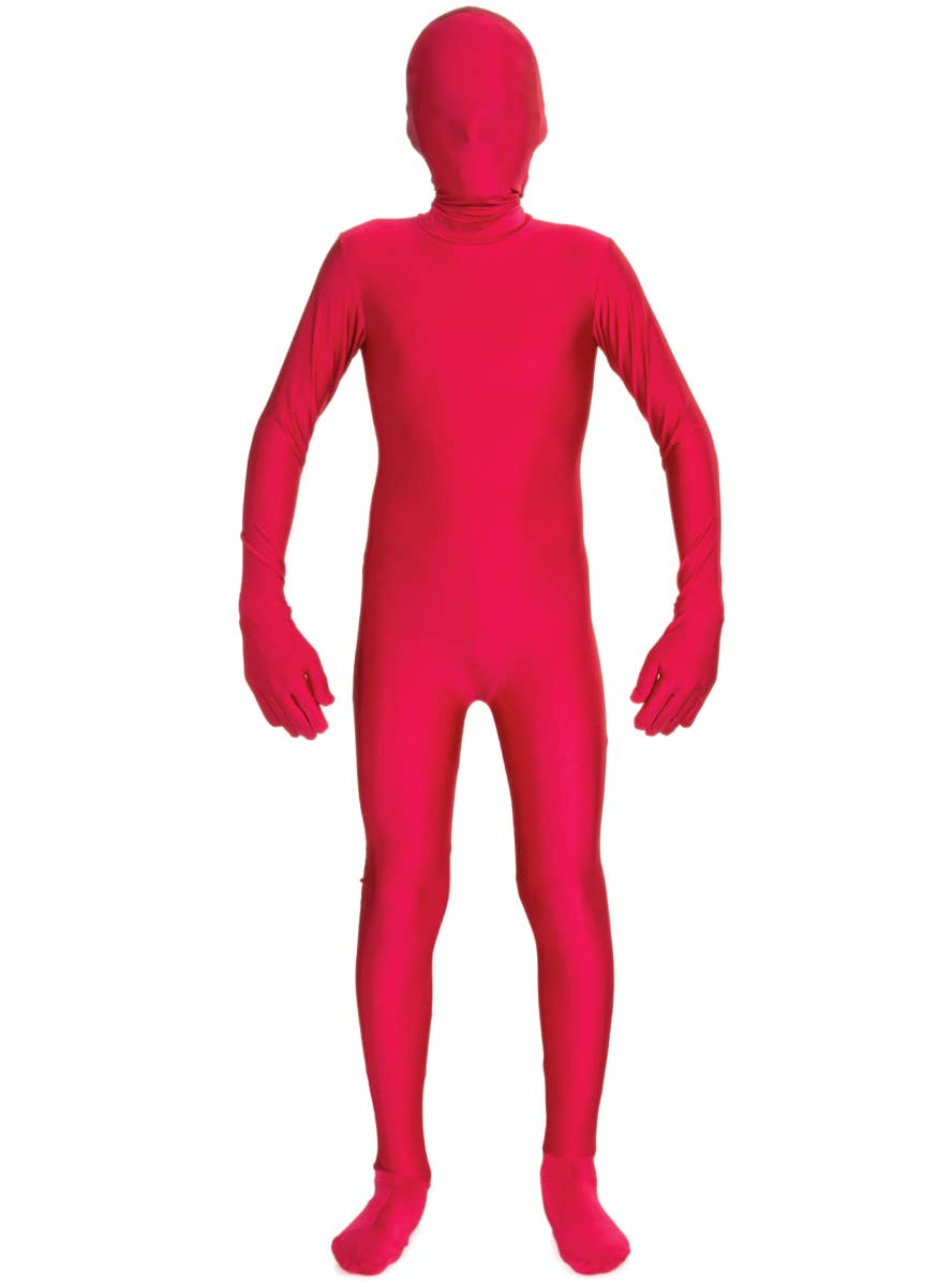 Boys Red Second Skin Suit Dress Up Costume