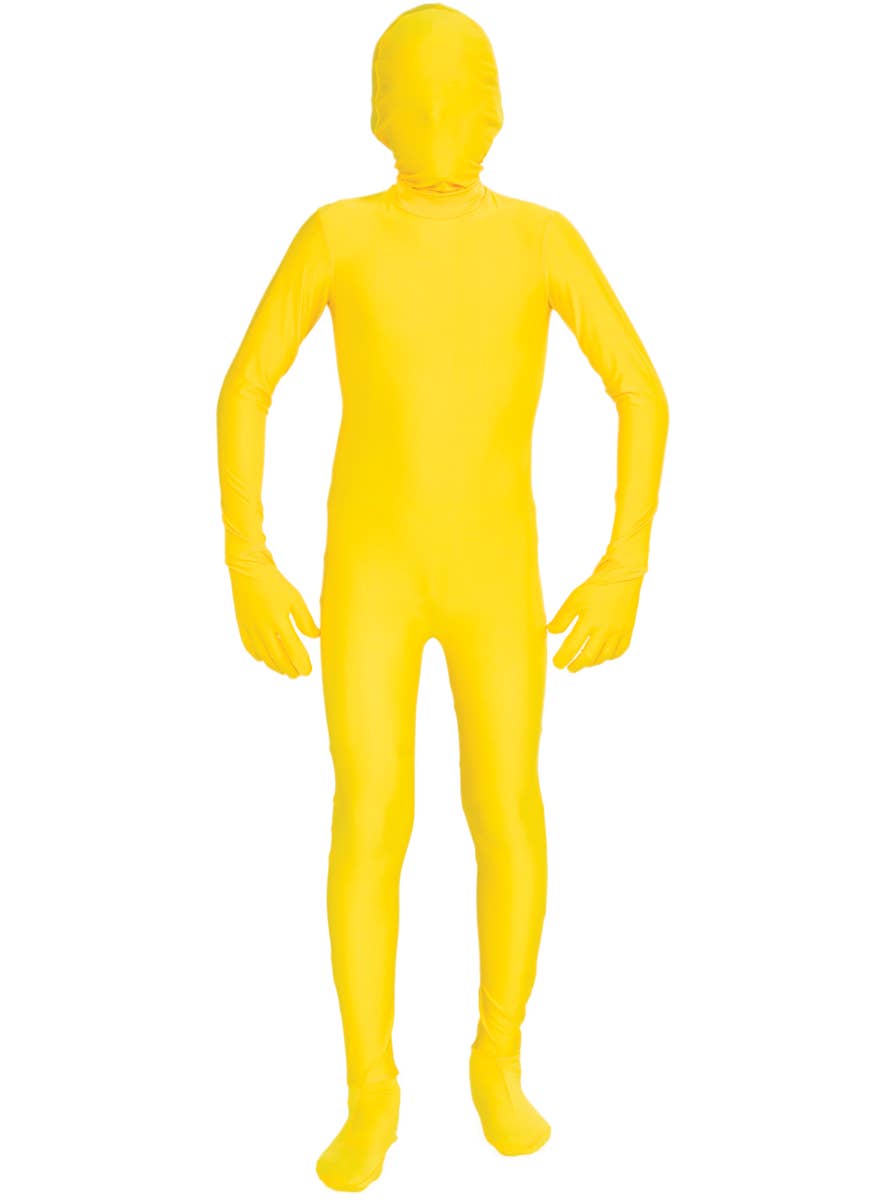 Boys Yellow Second Skin Suit Dress Up Costume