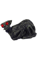 Animated Skeleton Cat Halloween Decorations With Lights, Sounds and Movement - Main Image
